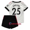 Virallinen Fanipaita + Shortsit Manchester United Sancho 25 Vieraspelipaita 2022-23 - Lasten